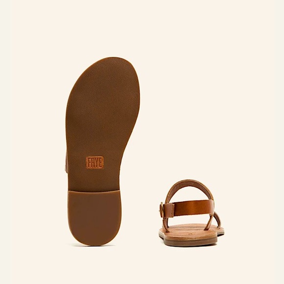 Frye Ally 2 Band Sling Flat Leather Casual Sandals - Picture 5 of 16